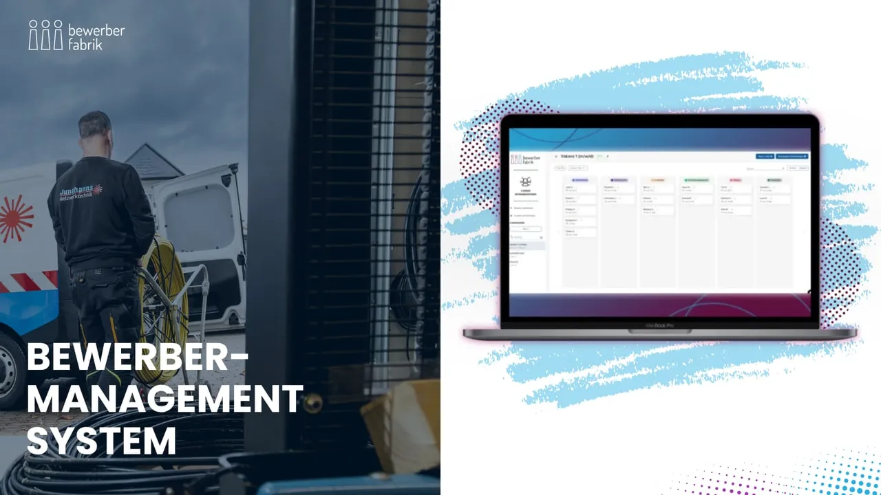 Bewerberportal Dashboard mit Kandidatenübersicht